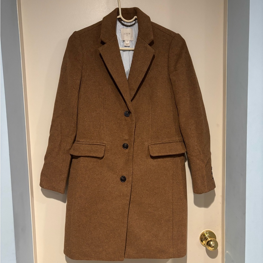 J. Crew Women's Brown Wool Topcoat